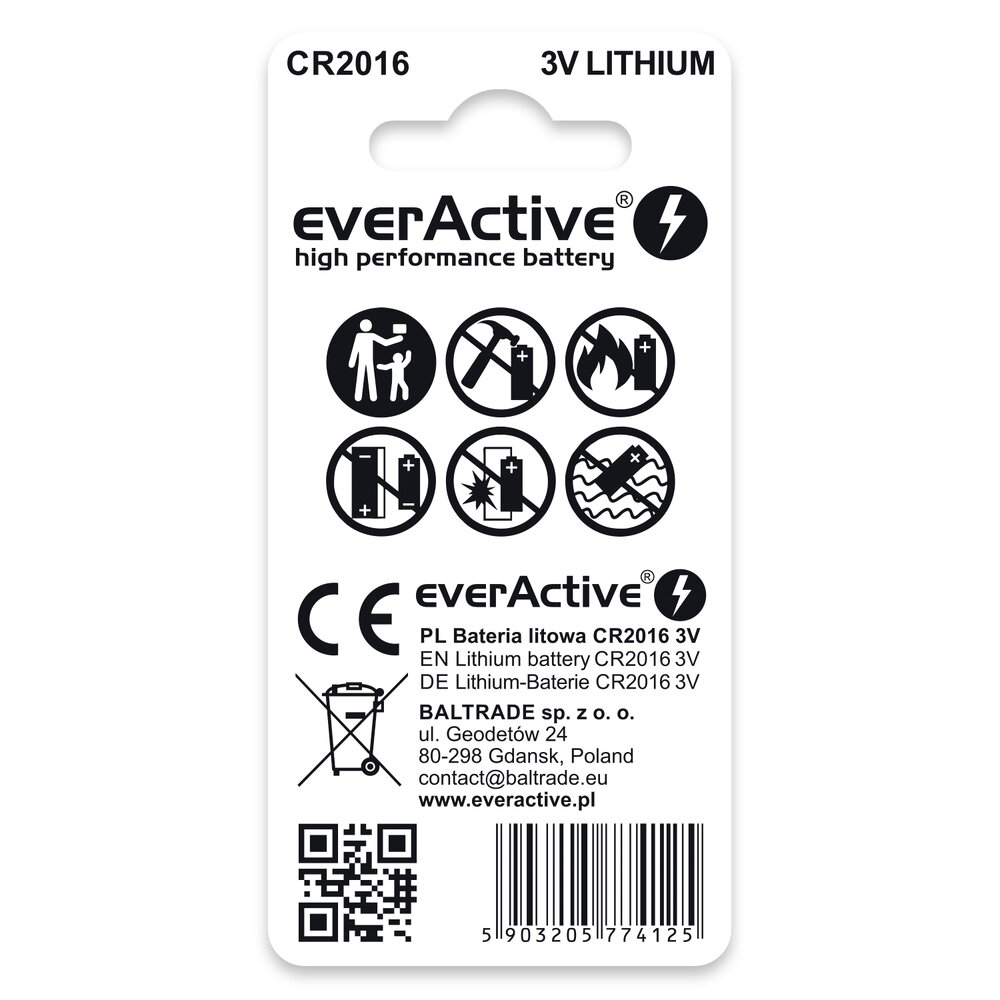 everActive CR2016 - 2ks