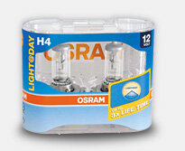 2x Osram H4 Light @ Day (Duo Pack), do 3 razy dłuższa żywotność