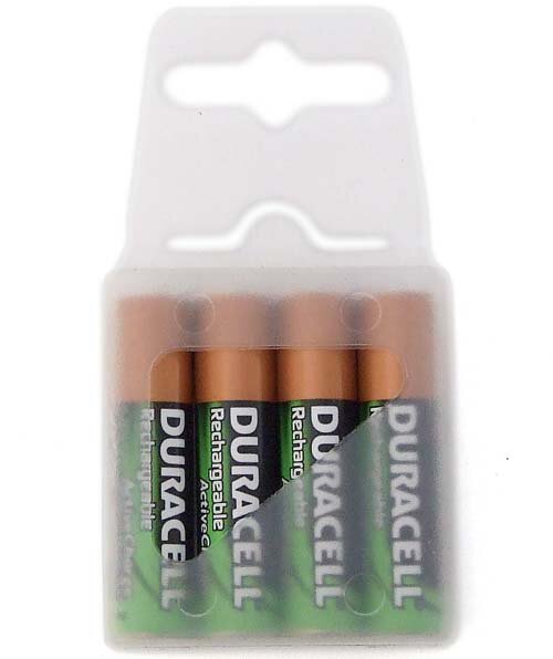 4 x akumulatorki Duracell ActiveCharge R03 AAA 800 mAh (box)
