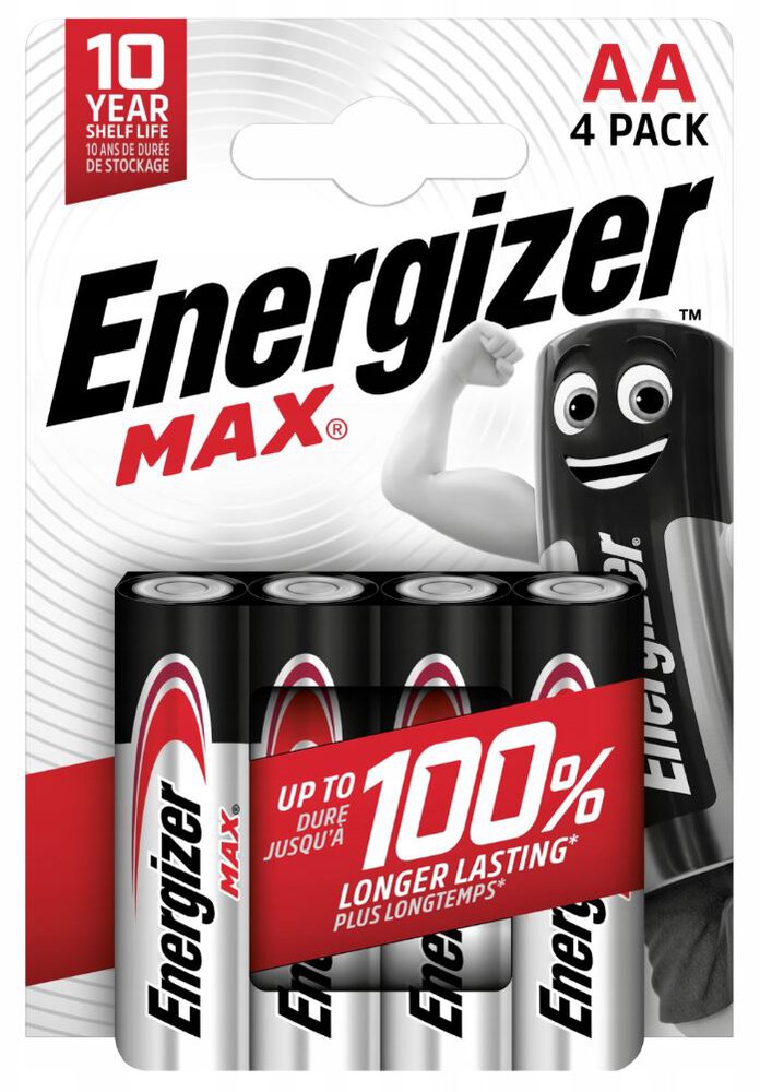 PILE LR03/AAA - ENERGIZER MAX - BLISTER DE 4 x E92