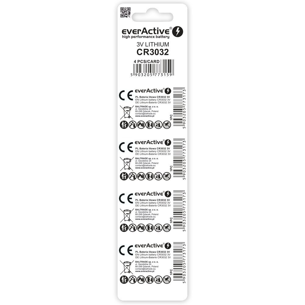 everActive CR3032 - 4ks