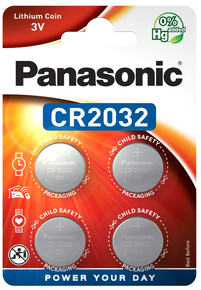 4 x Panasonic CR2032 mini lite baterie