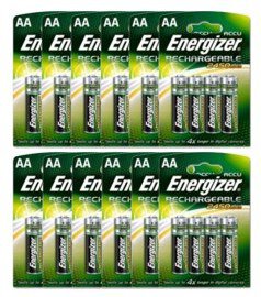 48 x akumulatorek Energizer R6 AA Ni-MH 2450mAh