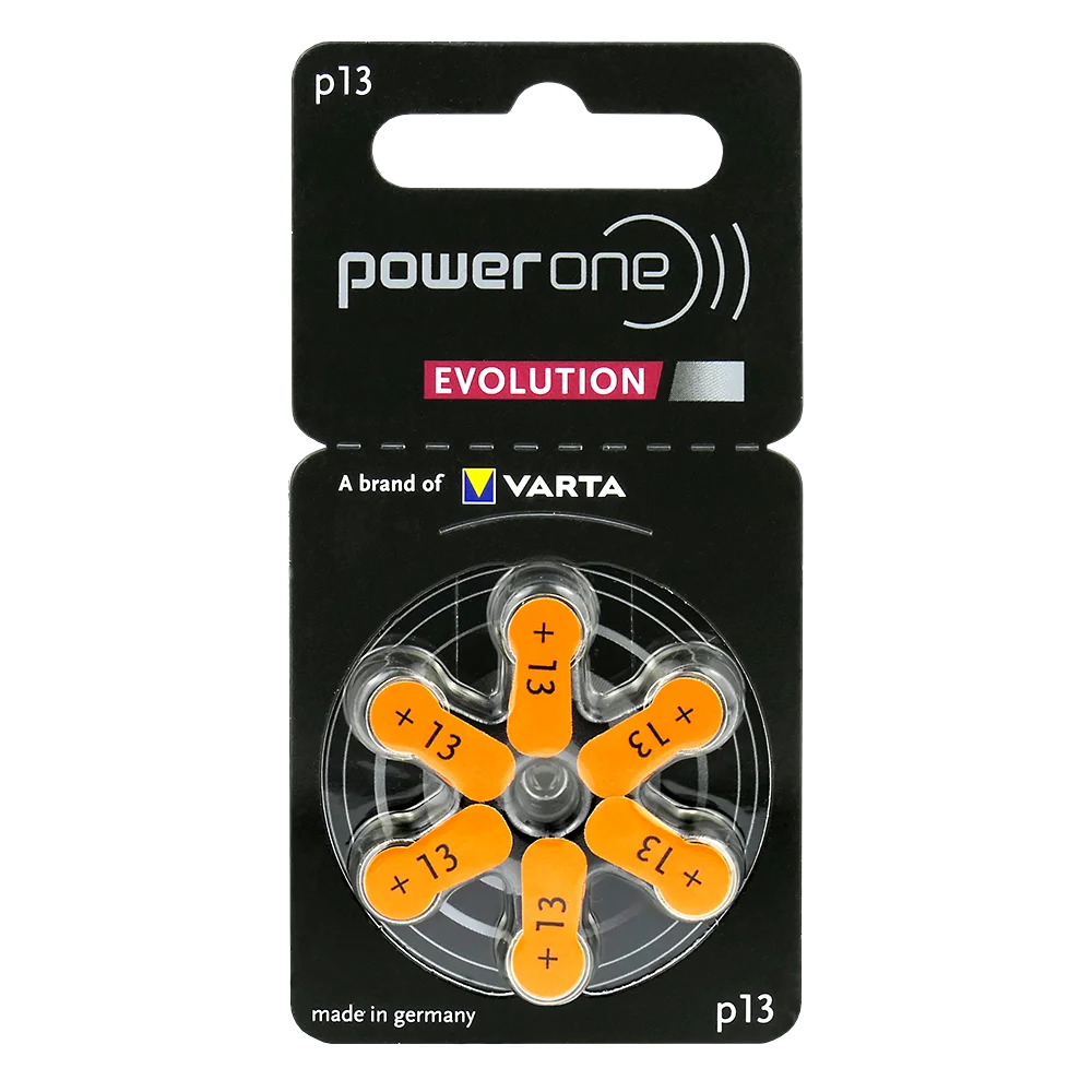 6x napájacie batérie Power One Evolution Varta 13