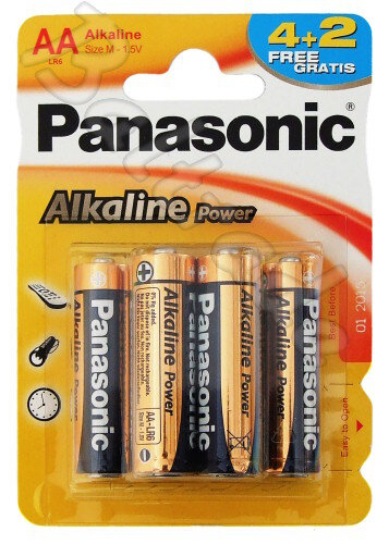 6 x Panasonic Power LR6/AA (blister)