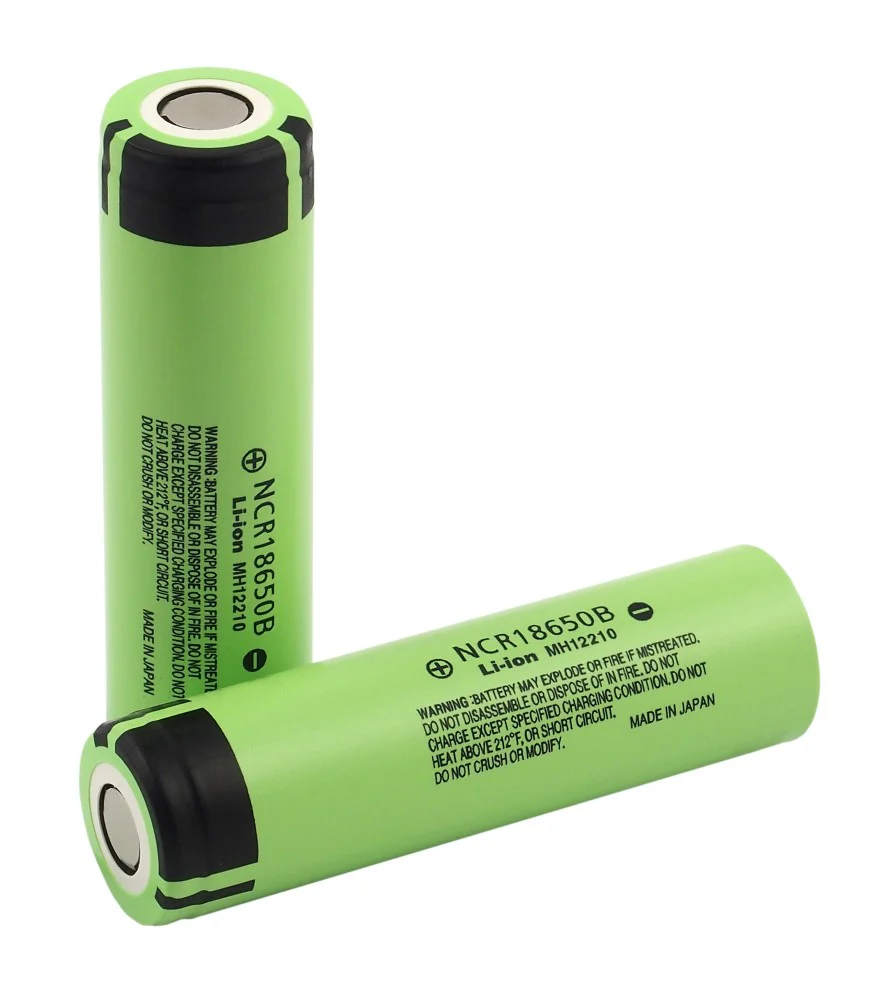 2x 18650 Li-ion 3350 mAh baterie Panasonic NCR-18650B. Lithium-iontový článek - BOX / kontejner