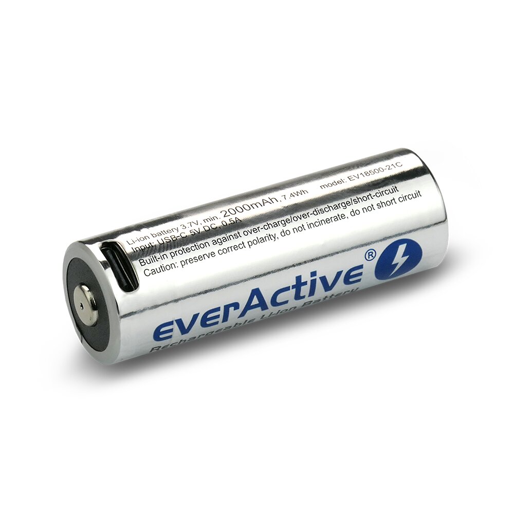 everActive 18500 2100mAh USB-C BOX