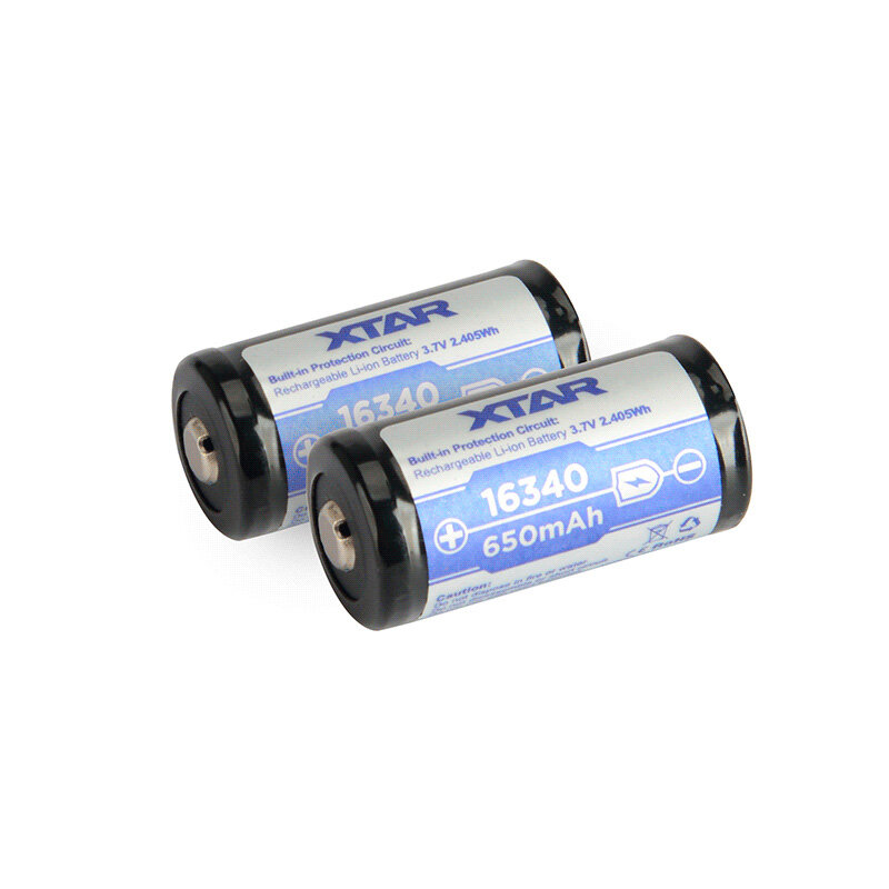 Xtar 16340/R-CR123 3.7V Li-ion 650mAh