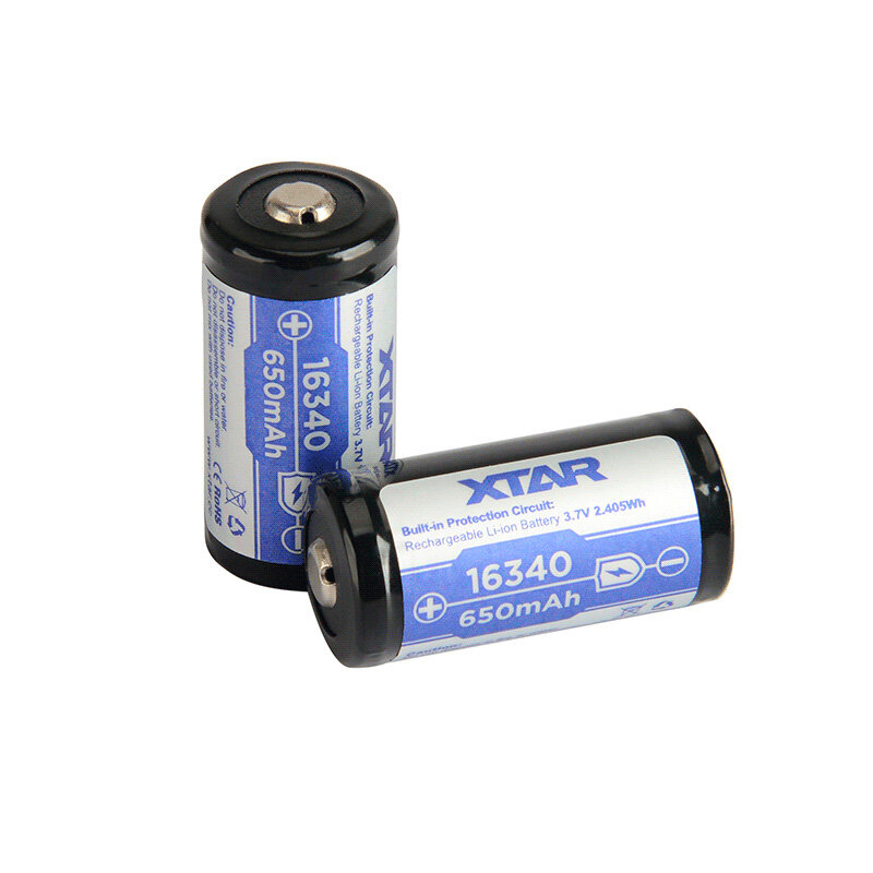 Xtar 16340/R-CR123 3.7V Li-ion 650mAh