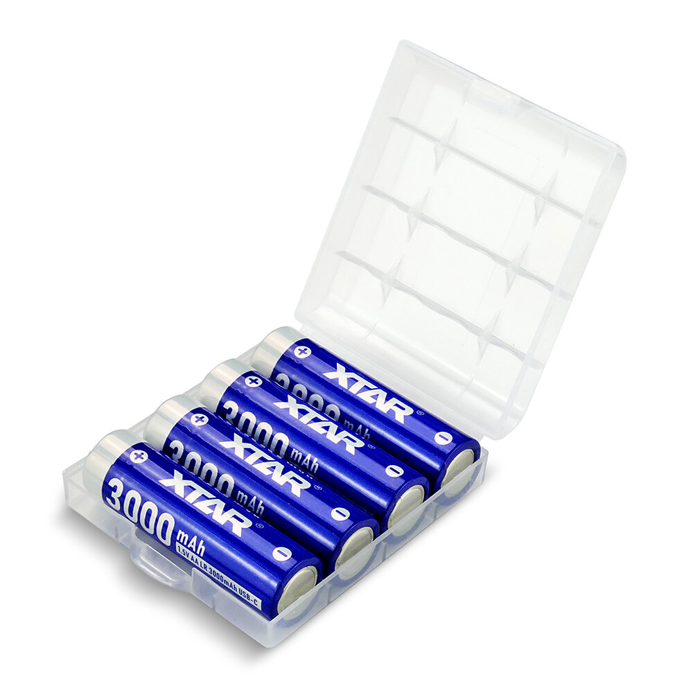 XTAR R6/AA 1.5V Li-ion 3000mAh USB-C BOX - 4ks
