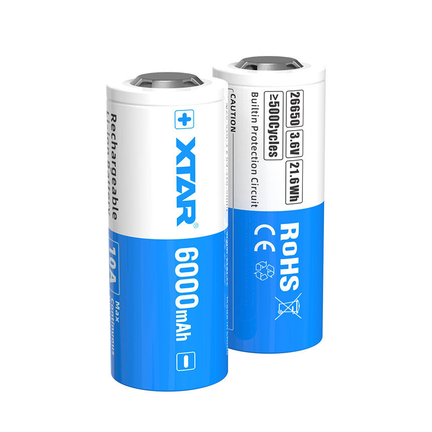 XTAR 26650 6000mAh - 1ks