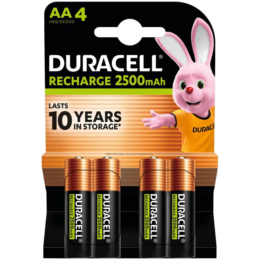 Akumulatorki Duracell Rechargeable Ni-MH R6/AA 2500 mAh (blister) - 4 sztuki