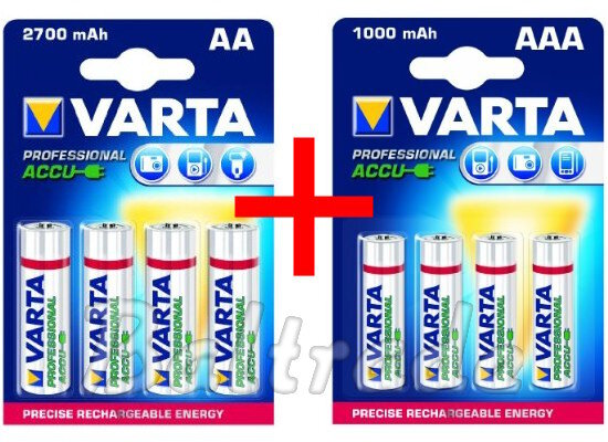 akumulatorki Varta PRO R6/AA + 4x R03/AAA