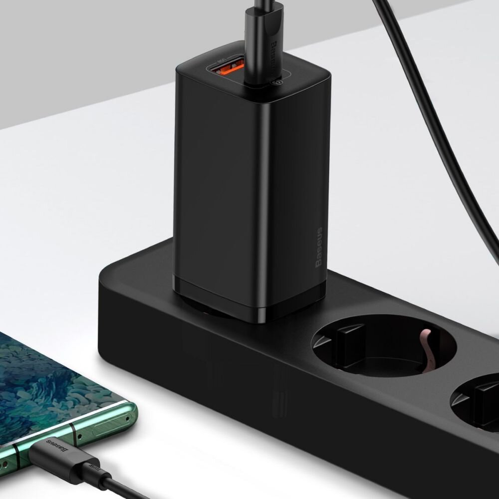 Baseus CCGAN2L-B01 GaN2 Lite Quick USB + USB-C 65W Black