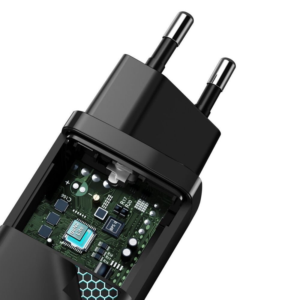 Baseus CCGAN2L-B01 GaN2 Lite Quick USB + USB-C 65W Black