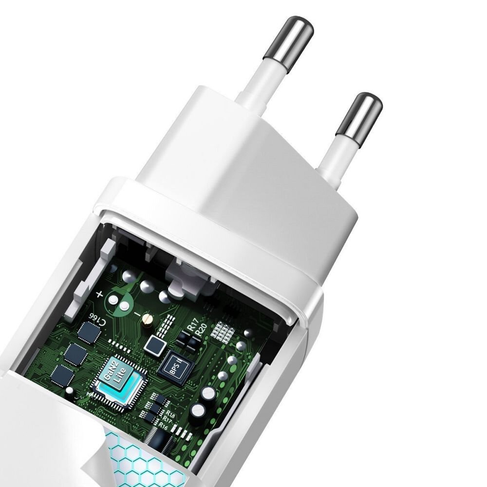Baseus CCGAN2L-B02 GaN2 Lite Quick USB + USB-C 65W White
