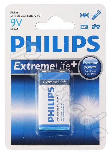 bateria alkaliczna Philips ExtremeLife 6LR61 9V (blister)