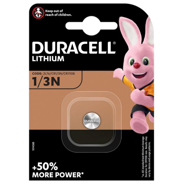 bateria Duracell CR1/3 / 1/3N / 2L76 / DL1/3N / CR11108 / 2LR76
