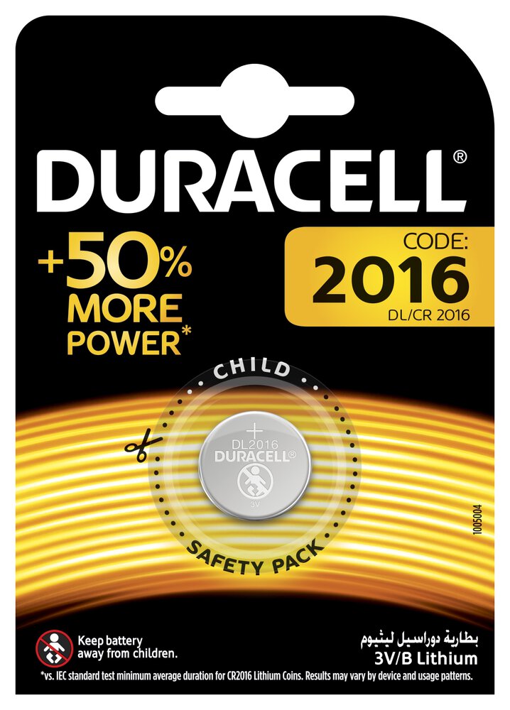bateria litowa mini Duracell CR2016 DL2016 ECR2016