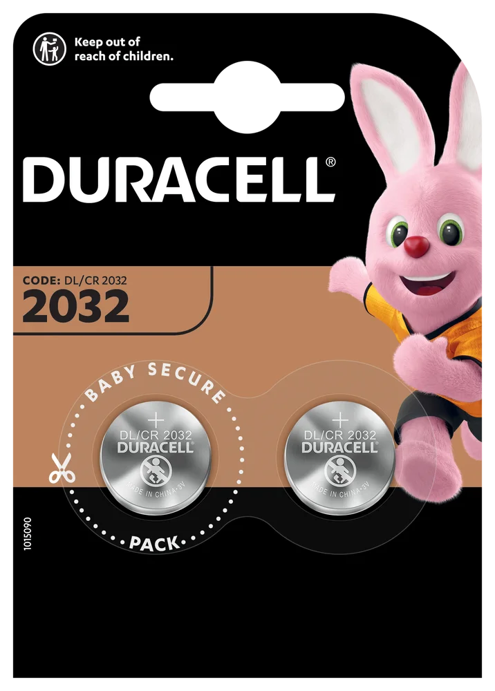 mini baterie Duracell lite CR2032 DL2032 ECR2032 2BL - 2 jednotky