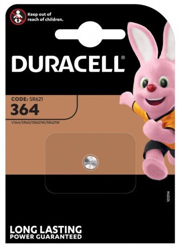 bateria srebrowa mini Duracell 364 / SR621SW / SR60