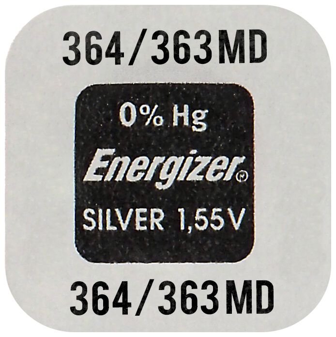 bateria srebrowa mini Energizer 364 / 363 / SR621SW / SR621W / SR60