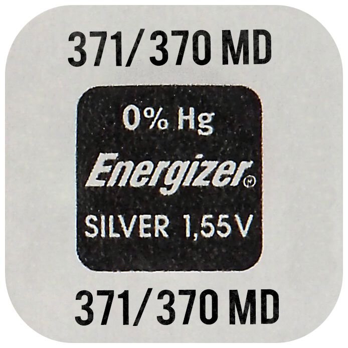 bateria srebrowa mini Energizer 371 / 370 / SR920SW / SR920W / SR69