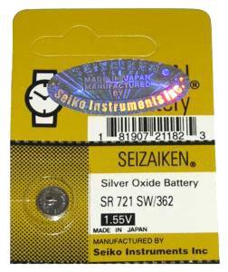 bateria srebrowa mini Seizaiken NR 362 / SR721SW