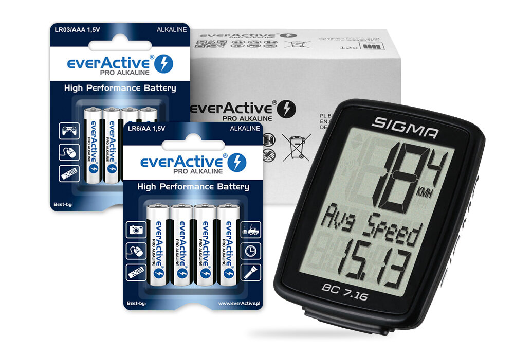 Caricabatterie Rapido EverActive NC-1600 – 16 Canali Per Batterie AAA E AA, Display LCD, Adattatore Auto Incluso
