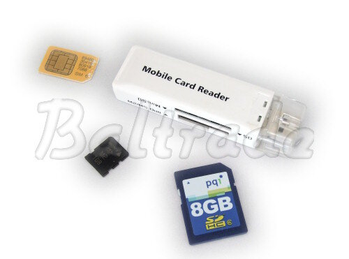 Czytnik SIM +microSD/MS/M2/miniSD/SD/MMC+