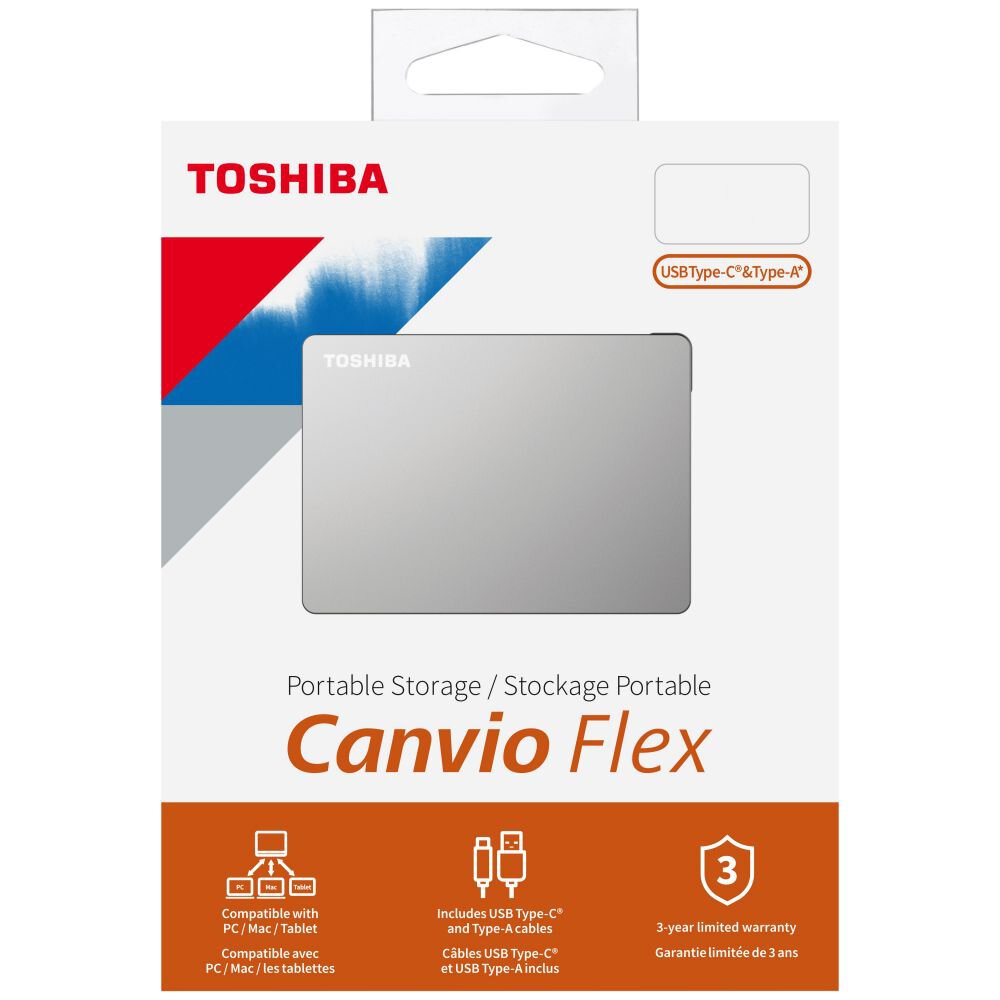 Dysk zewnętrzny 2,5" USB 3.2 Toshiba Canvio Flex 2TB