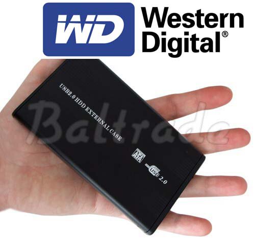Dysk zewnętrzny USB 2,5" WESTERN DIGITAL 320GB + czarna obudowa