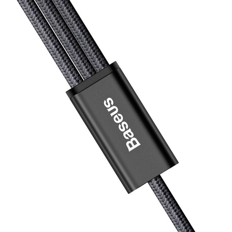 Kabel przewód USB 3w1 - USB-C, Lightning, micro USB 120cm Baseus CAMLT-SU01 do 3A