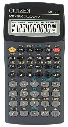 Kalkulator naukowy Citizen SR260N