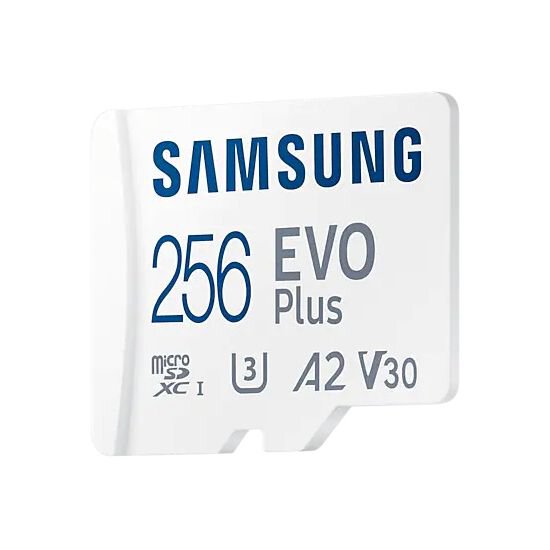 Karta pamięci Samsung EVO PLUS microSDXC 256GB UHS-I U3 A2 V30 class 10 + adapter do SD