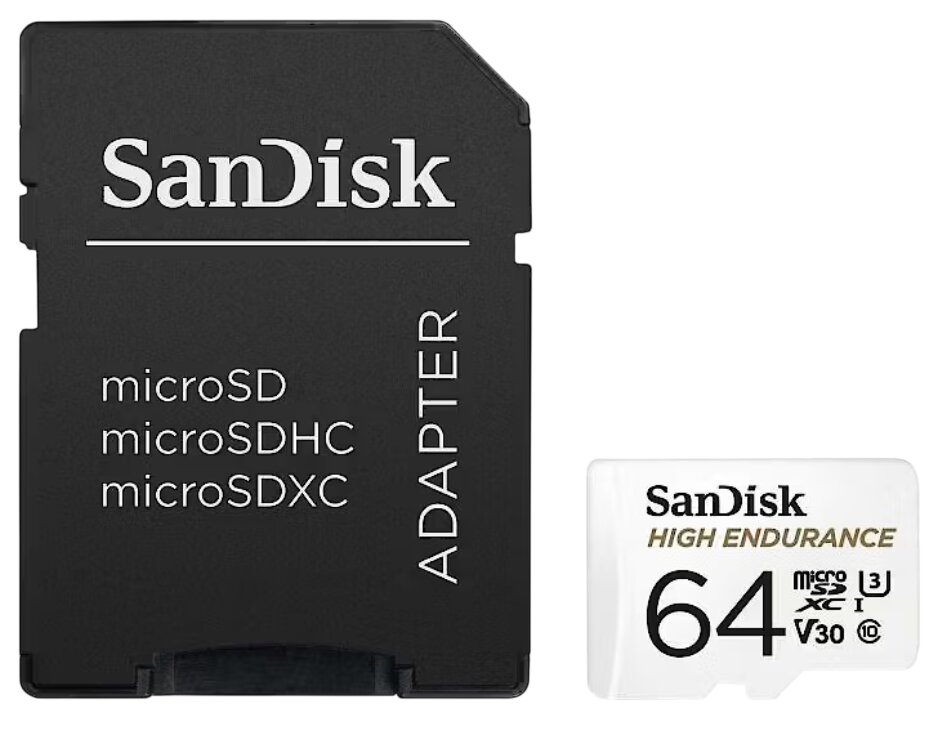 Karta pamięci SanDisk microSD / microSDHC ENDURANCE 64GB 100/40 MB/s Karta pamięci SanDisk microSD / microSDHC ENDURANCE 64GB 100/40 MB/s