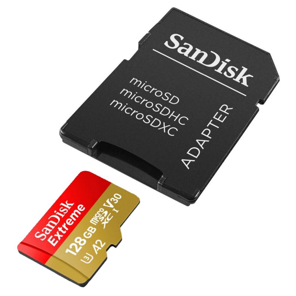 Karta pamięci SanDisk microSD (microSDXC) 128GB Extreme 190/90MB/s UHS-I U3 V30 A2