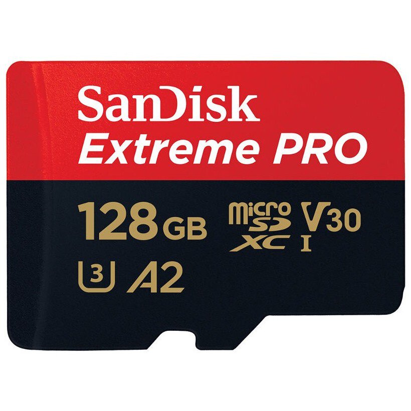 Karta pamięci SanDisk microSD (microSDXC) 128GB Extreme PRO 200MBs / 90MB/s UHS-I U3 V30 A2
