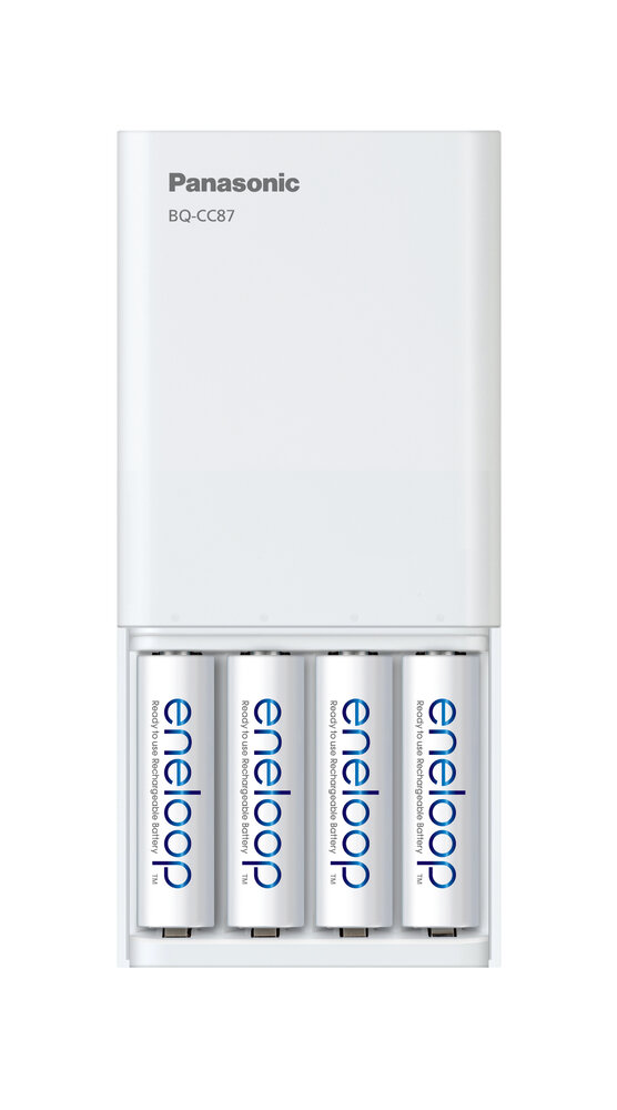 Panasonic Eneloop BQ-CC87 USB + 4 x R6/AA Eneloop 2000mAh BK-3MCDE
