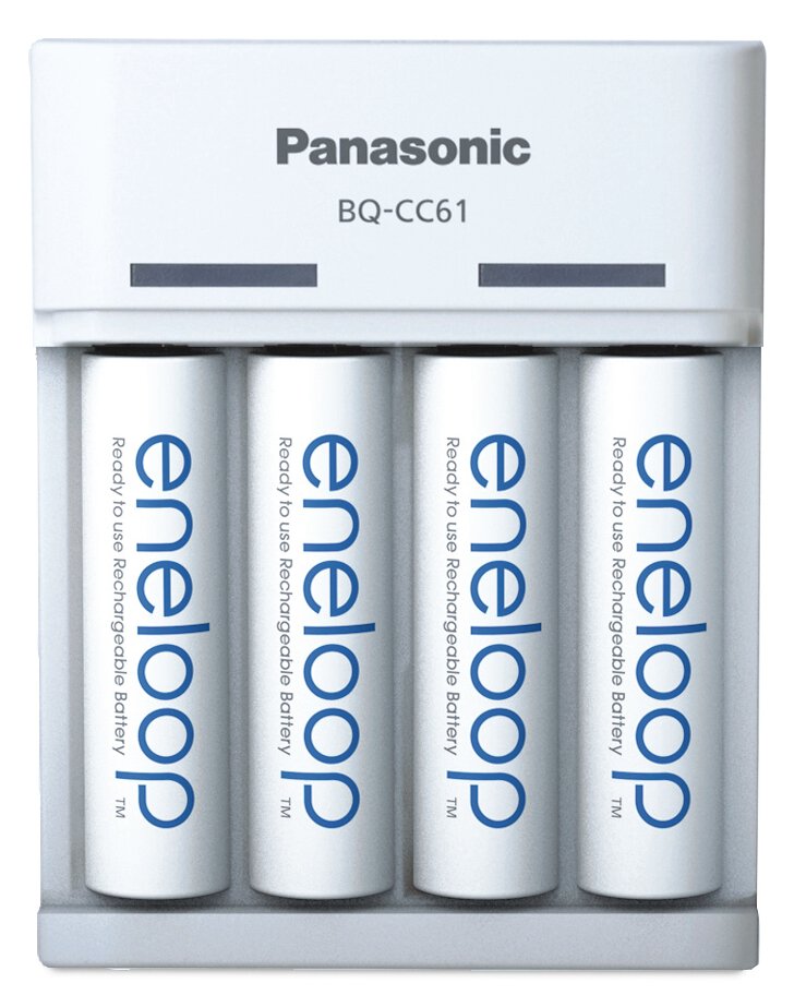 Panasonic Eneloop EKO BQ-CC61 USB + 4 x R6/AA Eneloop 2000mAh BK-3MCDE