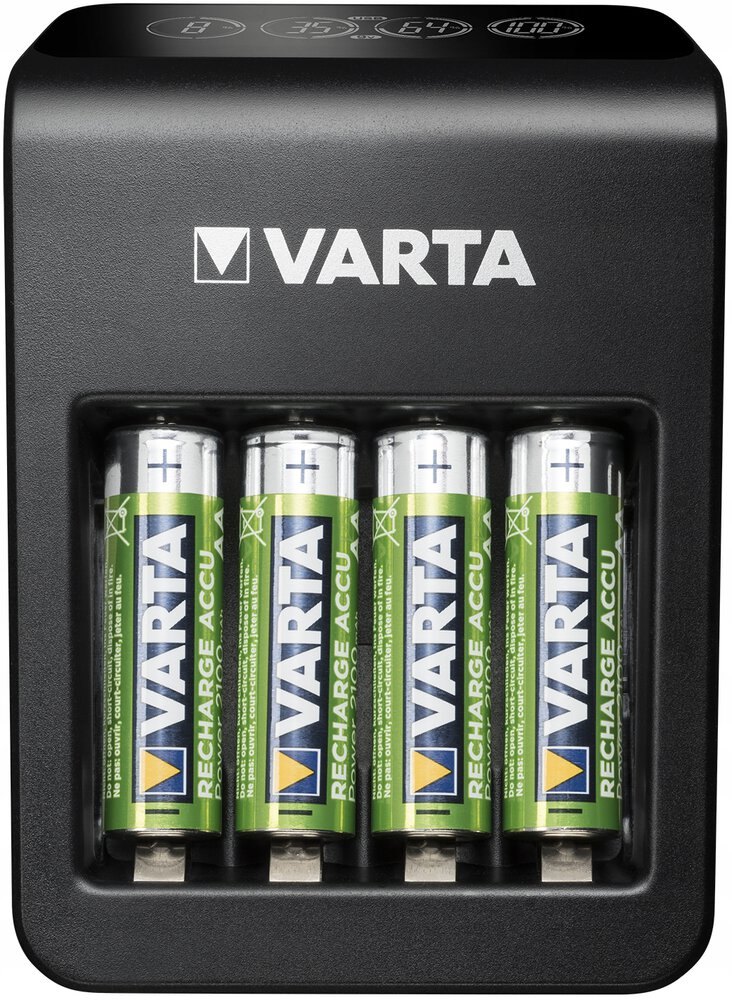 Varta LCD Plug Charger PLUS 57687 + 4ks R6 / AA 2100 mAh