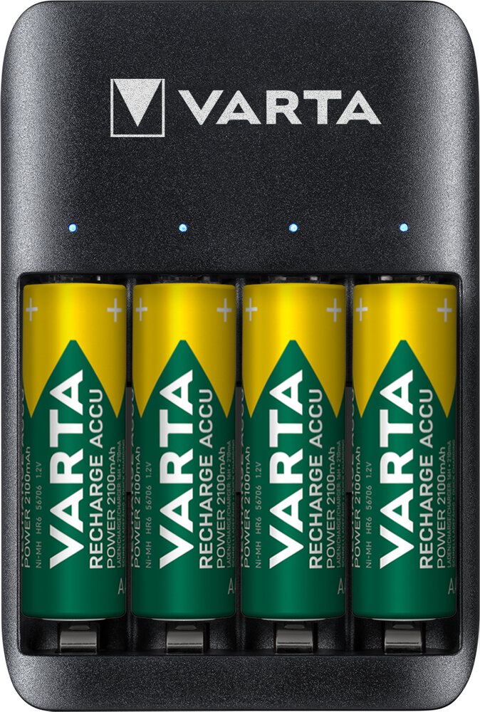 Ładowarka do akumulatorków Ni-MH VARTA QUATRO 57652 + 4 akumulatorki Varta 2100 mah AA