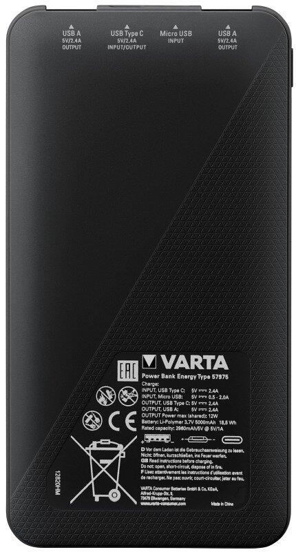 Zestaw Varta Energy - 160szt LR6 / AA, 160szt LR03 / AAA +