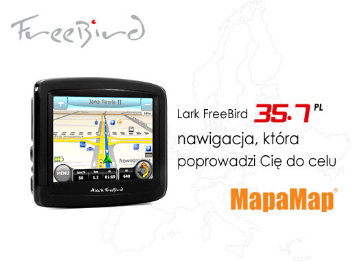 Nawigacja GPS Lark 35.7 FreeBird MapaMap