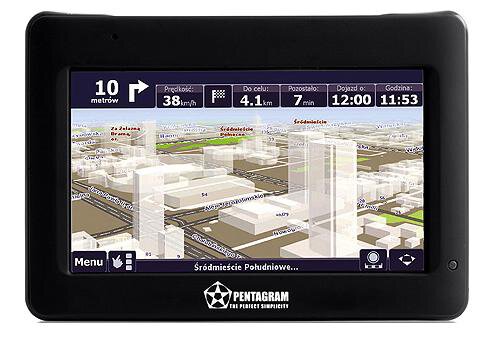 Nawigacja GPS Pentagram Nomad 4,3" + AutoMapa EU BOX + SD 2GB
