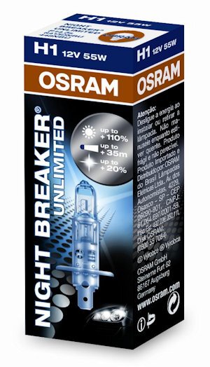 Osram H1 NightBreaker UNLIMITED + 110% światła