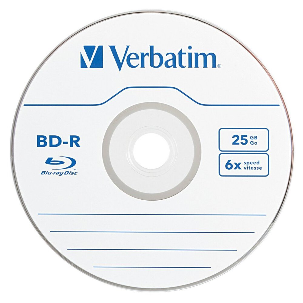 Lot de 10 Blu-ray Disc R DataLife - VERBATIM - 25 Go 6x - Spindle - Informatique