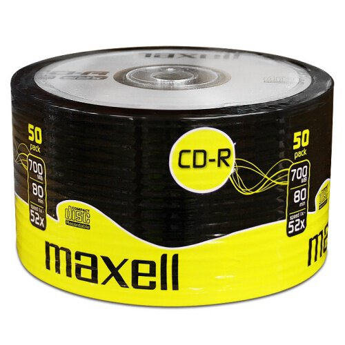 Płyty CD-R 50SZT. 700MB 80MIN MAXELL