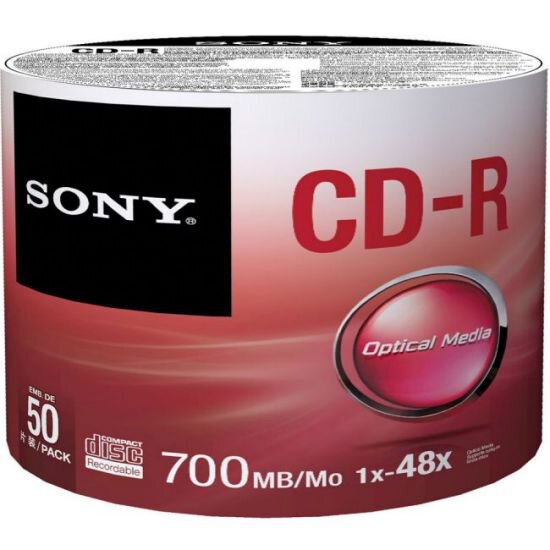 Płyty CD-R 50SZT. 700MB 80MIN SONY