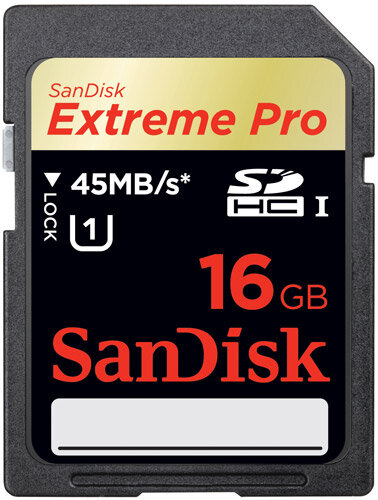 SanDisk SDHC 16GB Extreme PRO 45MB/s UHS-I